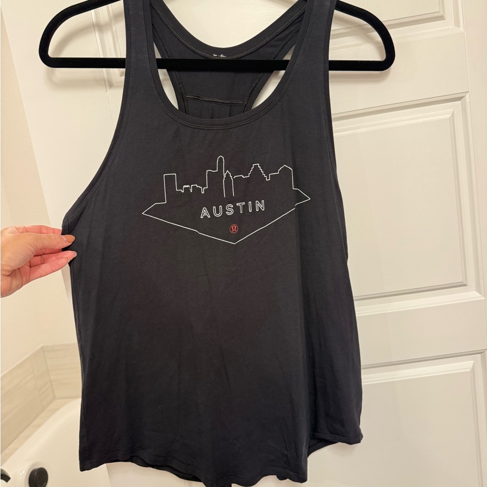 Lululemon Austin Texas limited edition tank top. Flowy. I believe it’s a size 8.